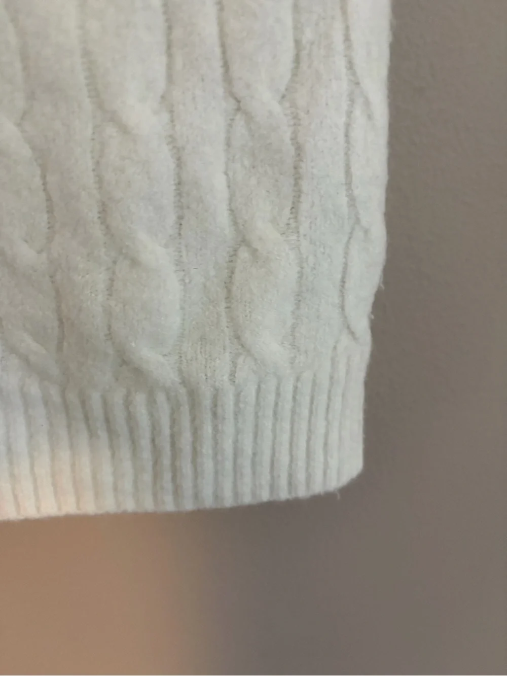 J. Crew Cream Cable Turtleneck Sweater